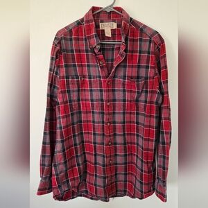 Duluth Trading Co. Red Flannel Size Large Tall